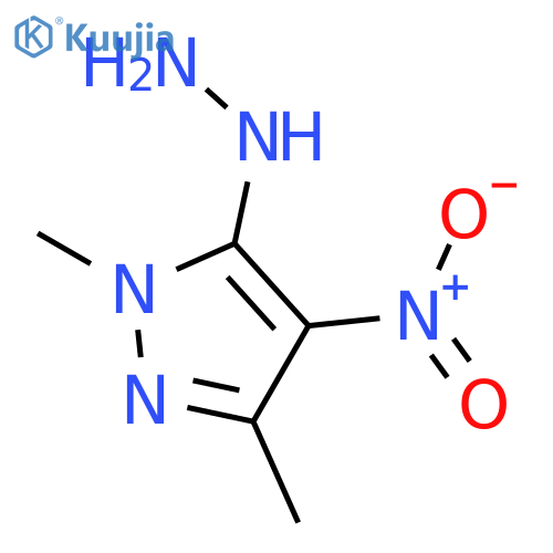 1H-Pyrazole,5-hydrazinyl-1,3-dimethyl-4-nitro- structure