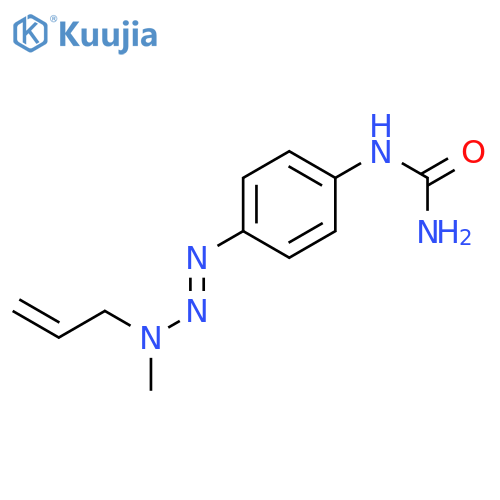 1-{4-[(1E)-3-methyl-3-(prop-2-en-1-yl)triaz-1-en-1-yl]phenyl}urea structure