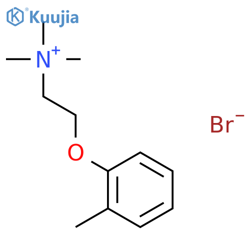 Trimethyl-[2-(2-methylphenoxy)ethyl]azanium;bromide structure