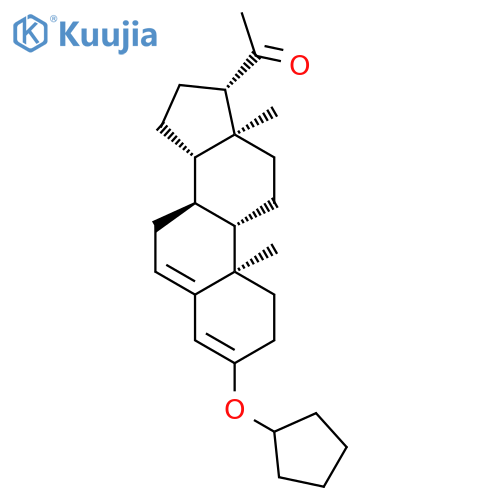Pregna-3,5-dien-20-one,3-(cyclopentyloxy)- structure
