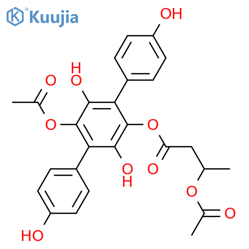 [p-Terphenyl]-2',3',4,4'',5',6'-hexol; 2'-(3S-Acetoxybutanoyl), 5'-Ac structure