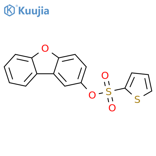 8-oxatricyclo7.4.0.0^{2,7}trideca-1(9),2,4,6,10,12-hexaen-4-yl thiophene-2-sulfonate structure