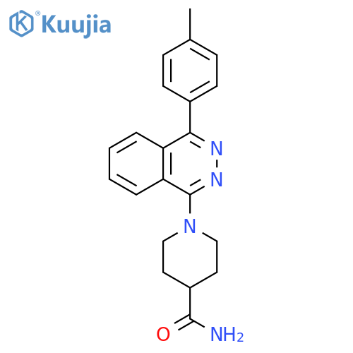 1-4-(4-methylphenyl)phthalazin-1-ylpiperidine-4-carboxamide structure
