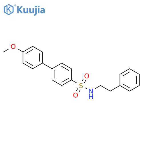 4'-methoxy-N-(2-phenylethyl)-1,1'-biphenyl-4-sulfonamide structure