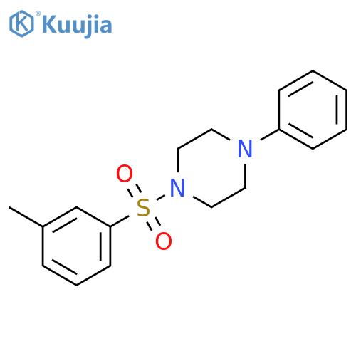 1-(3-methylbenzenesulfonyl)-4-phenylpiperazine structure