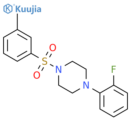 1-(2-fluorophenyl)-4-(3-methylbenzenesulfonyl)piperazine structure