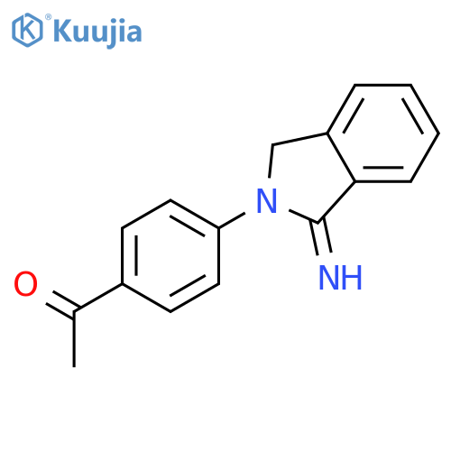 Ethanone, 1-[4-(1,3-dihydro-1-imino-2H-isoindol-2-yl)phenyl]- structure