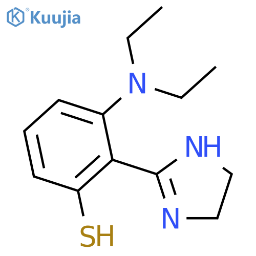 Benzenethiol, (diethylamino)-2-(4,5-dihydro-1H-imidazol-2-yl)- structure