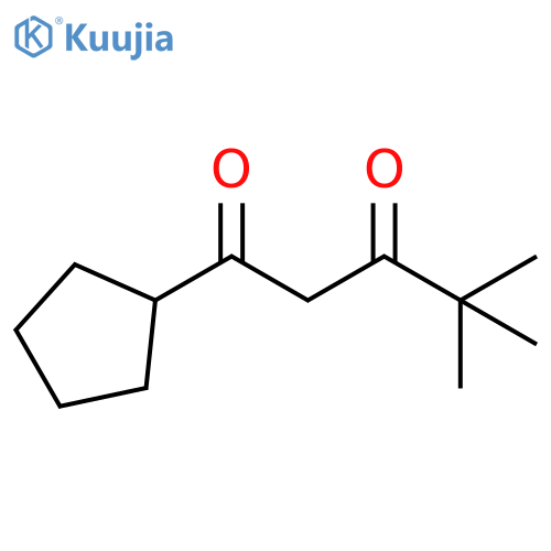 1-Cyclopentyl-4,4-dimethylpentane-1,3-dione structure