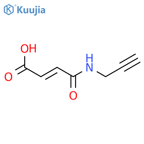 3-(N-prop-2-ynylcarbamoyl)prop-2-enoic acid structure