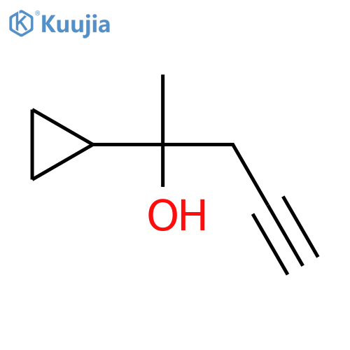 2-Cyclopropyl-4-pentyn-2-ol structure