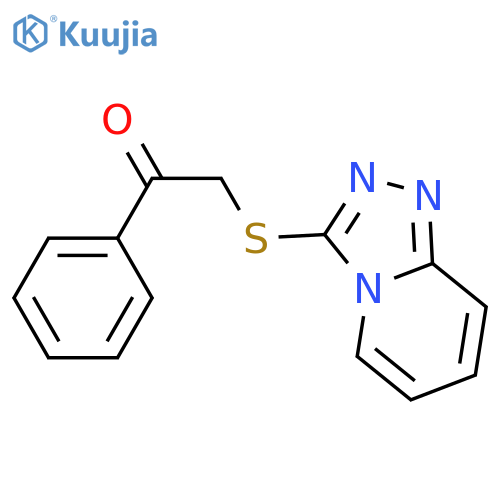 1-phenyl-2-{1,2,4triazolo4,3-apyridin-3-ylsulfanyl}ethan-1-one structure