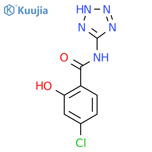 BENZAMIDE, 4-CHLORO-2-HYDROXY-N-1H-TETRAZOL-5-YL- structure