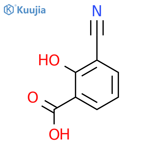 3-cyano-2-hydroxybenzoic acid structure