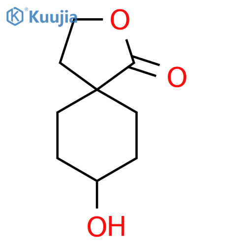 8-Hydroxy-2-oxaspiro[4.5]decan-1-one structure