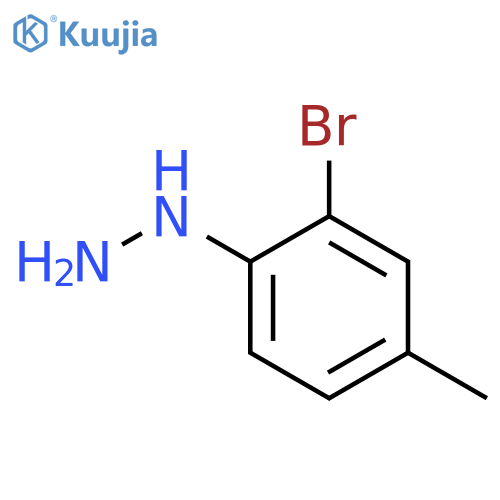 (2-Bromo-4-methyl-phenyl)-hydrazine structure