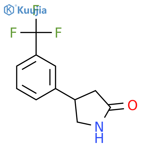 4-3-(Trifluoromethyl)phenylpyrrolidin-2-one structure