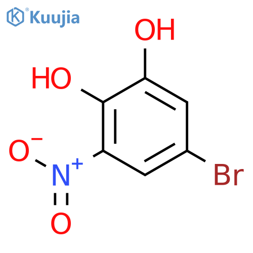 5-bromo-3-nitrobenzene-1,2-diol structure
