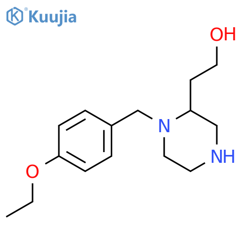 2-[1-(4-Ethoxybenzyl)-2-piperazinyl]ethanol structure