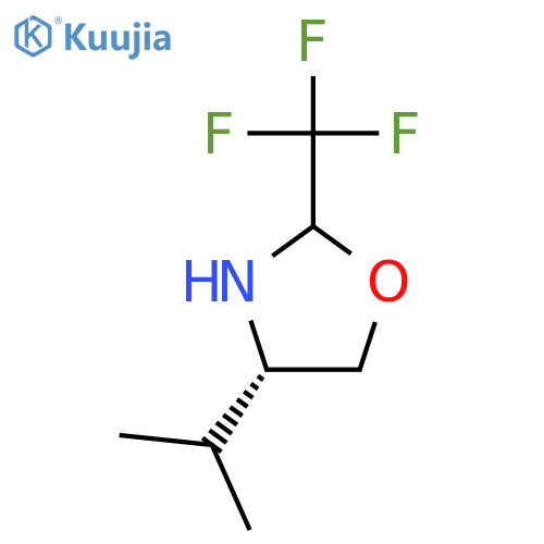 OXAZOLIDINE, 4-(1-METHYLETHYL)-2-(TRIFLUOROMETHYL)-, (4S)- structure