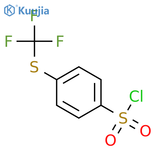 4-(Trifluoromethyl)sulfanylbenzene-1-sulfonyl Chloride structure