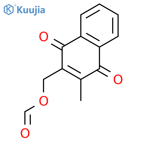 (3-Methyl-1,4-dioxo-1,4-dihydronaphthalen-2-yl)methyl formate structure
