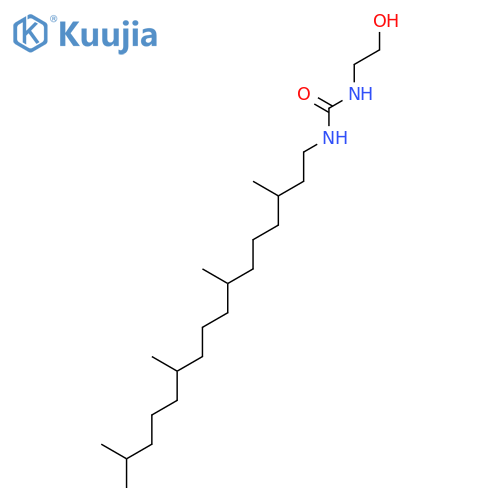 1-(2-hydroxyethyl)-3-(3,7,11,15-tetramethylhexadecyl)urea structure