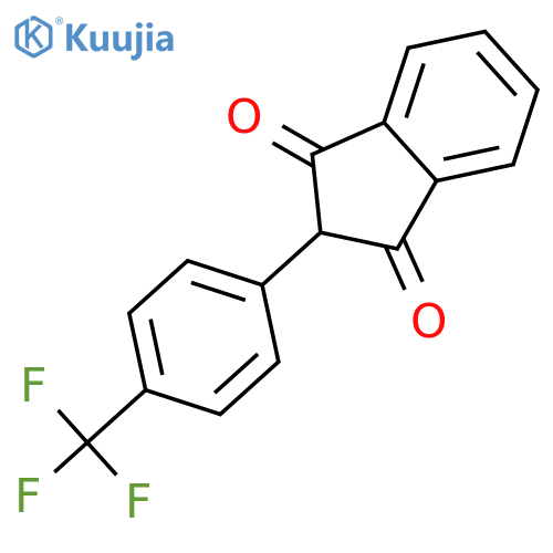 1H-Indene-1,3(2H)-dione,2-[4-(trifluoromethyl)phenyl]- structure