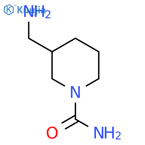 3-(Aminomethyl)piperidine-1-carboxamide structure