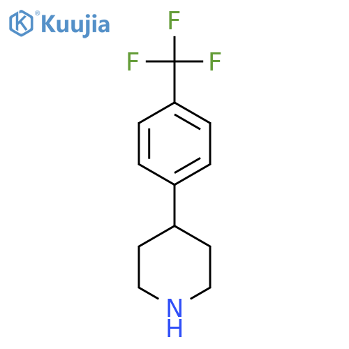 4-[4-(trifluoromethyl)phenyl]piperidine structure