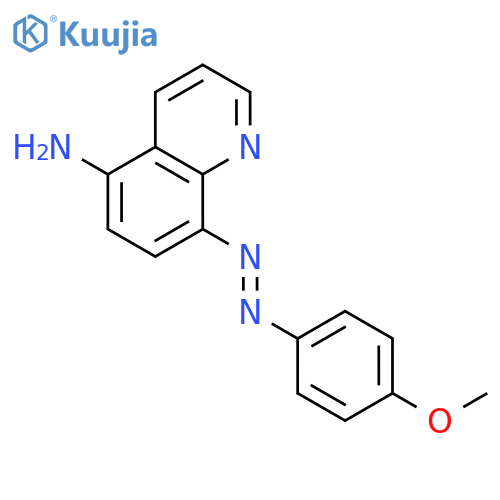 5-QUINOLINAMINE, 8-[(4-METHOXYPHENYL)AZO]- structure