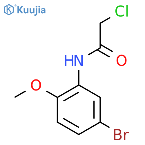 N-(5-bromo-2-methoxyphenyl)-2-chloroacetamide structure