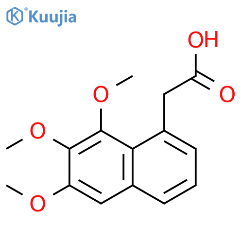 2-(6,7,8-Trimethoxynaphthalen-1-yl)acetic acid structure