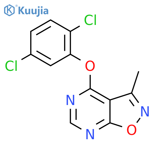 4-(2,5-Dichlorophenoxy)-3-methyl-[1,2]oxazolo[5,4-d]pyrimidine structure
