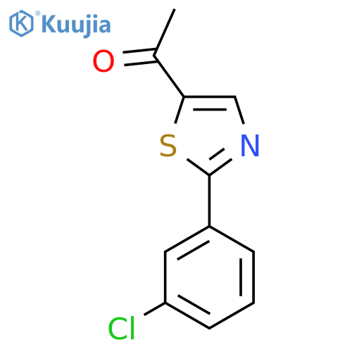 1-[2-(3-Chlorophenyl)-1,3-thiazol-5-yl]-1-ethanone structure