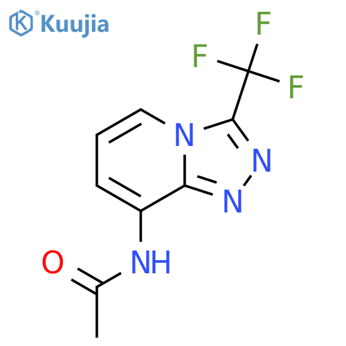 N-[3-(Trifluoromethyl)[1,2,4]triazolo[4,3-a]pyridin-8-yl]acetamide structure