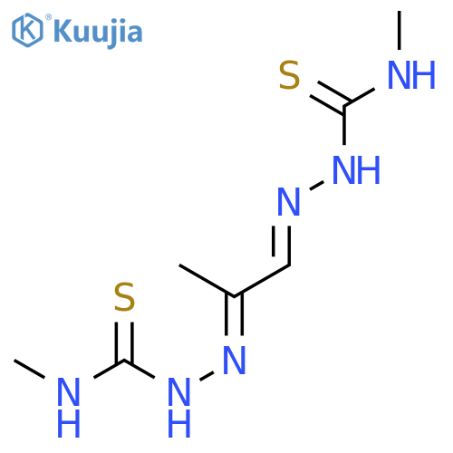 Hydrazinecarbothioamide,2,2'-(1-methyl-1,2-ethanediylidene)bis[N-methyl- structure