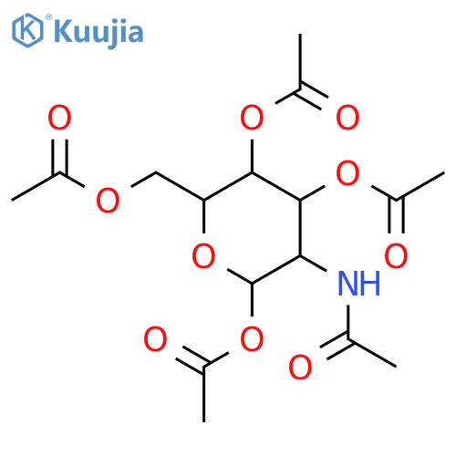2-Acetamido-1,3,4,6-tetra-O-acetyl-2-deoxy-b-D-mannopyranose structure
