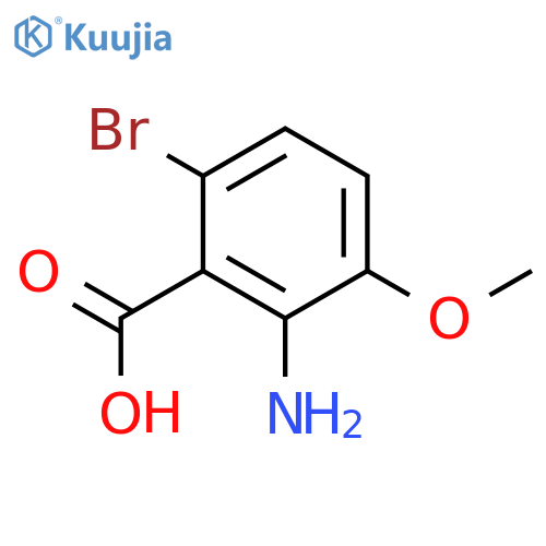 2-Amino-6-bromo-3-methoxybenzoic acid structure