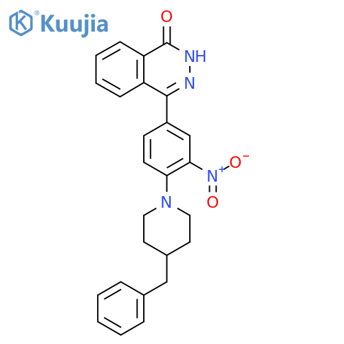 4-[4-(4-Benzylpiperidin-1-yl)-3-nitrophenyl]-1,2-dihydrophthalazin-1-one structure