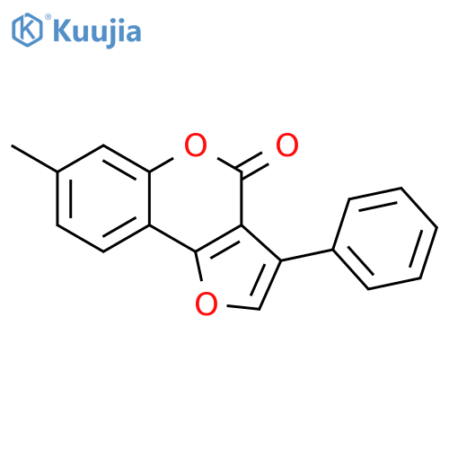 4H-Furo[3,2-c][1]benzopyran-4-one, 7-methyl-3-phenyl- structure