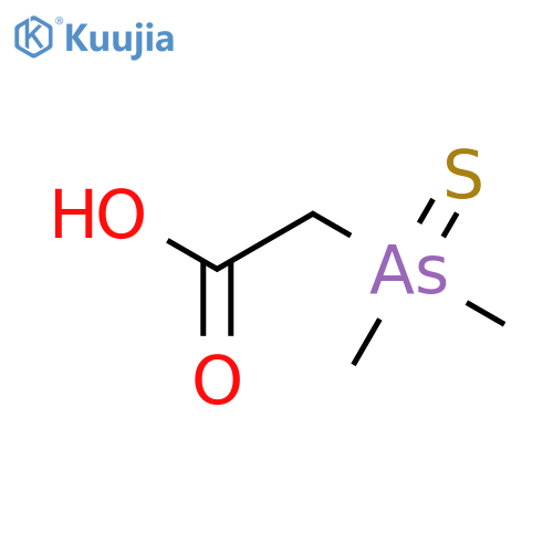 2-(Dimethylarsinothioyl)acetic acid structure