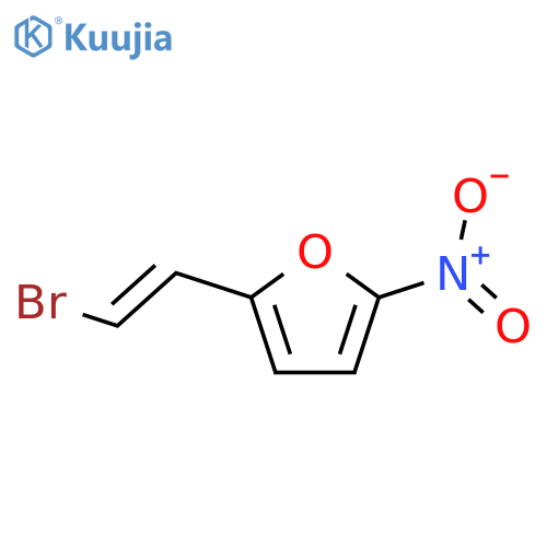 2-(2-bromoethenyl)-5-nitrofuran structure