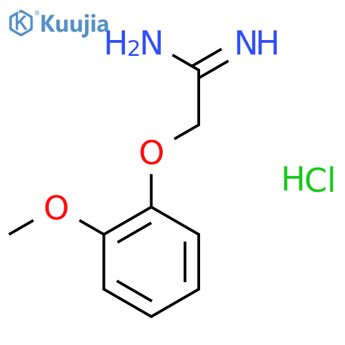 2-(2-methoxyphenoxy)ethanimidamide Hydrochloride structure