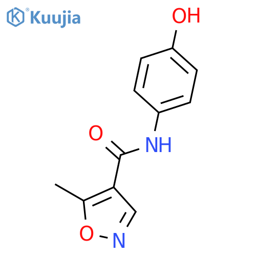 4-Isoxazolecarboxamide, N-(4-hydroxyphenyl)-5-methyl- structure