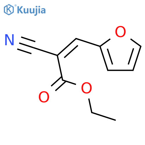 ethyl (2E)-2-cyano-3-(furan-2-yl)prop-2-enoate structure