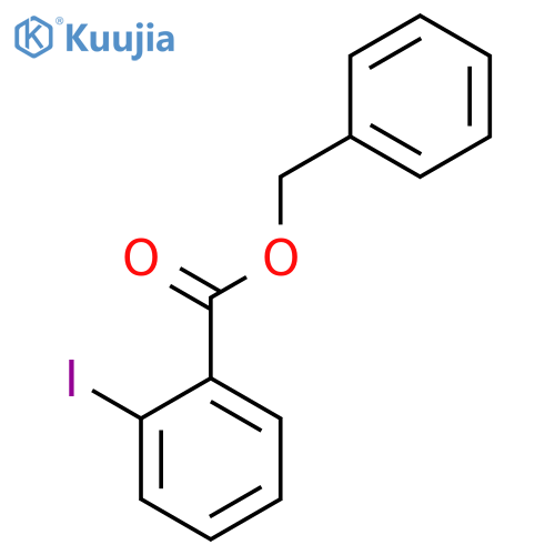 BENZOIC ACID, 2-IODO-, PHENYLMETHYL ESTER structure