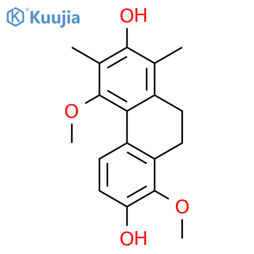 2,7-Phenanthrenediol, 9,10-dihydro-4,8-dimethoxy-1,3-dimethyl- structure