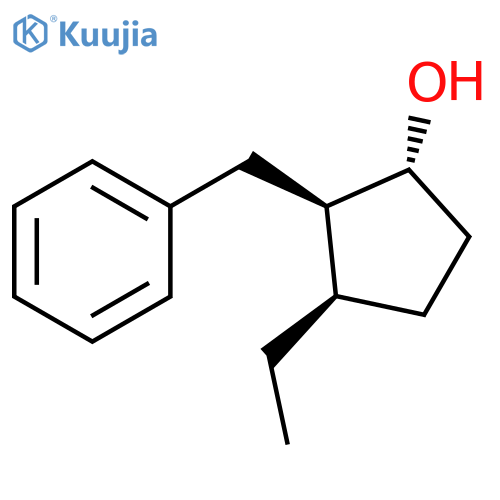 Cyclopentanol, 3-ethyl-2-(phenylmethyl)-, (1R,2R,3R)-rel- (9CI) structure