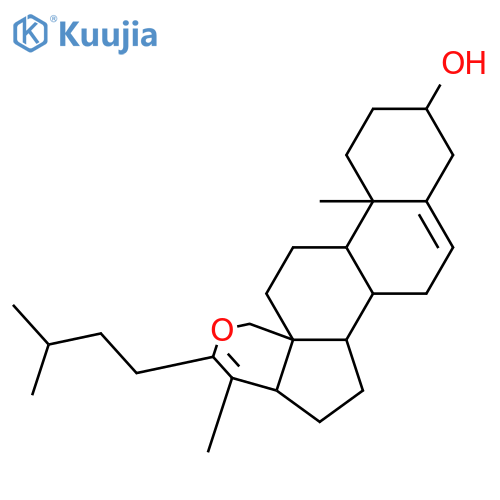 18,22-Epoxycholesta-5,20(22)-dien-3-ol; 3β-form structure